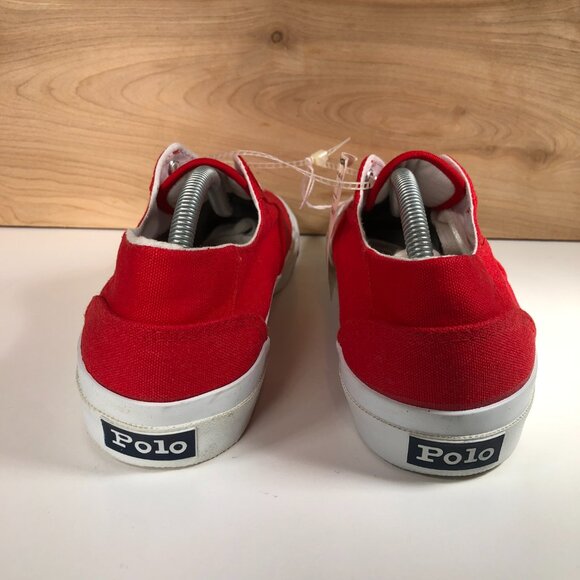 Polo Ralph Lauren CP RL-92 1992 Canvas Shoes 90s 132102 Red Size 8D Vintage NWT main image 13